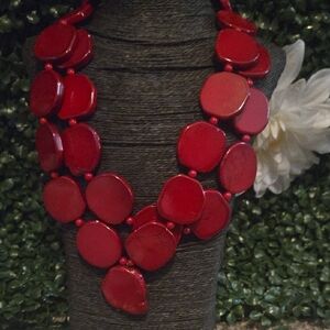 Elegant Red Necklace